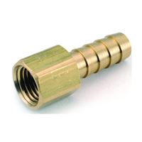 Anderson Metals 129F Series 757002-0404 Hose Adapter, 1/4 in, Barb, 1/4 in, FPT, Brass, Pack of 5 
