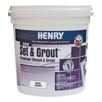 Henry Set&Grout 12041 Adhesive and Grout, White, 1 gal Tub, Pack of 4 