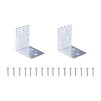 Prosource BH-605PS Corner Brace, 2 in L, 2 in W, 2 in H, Steel, Zinc-Plated, 2 mm Thick Material 