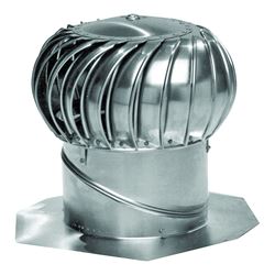 LOMANCO Whirlybird BIB14 Turbine Ventilator, 14 in Dia Throat, Aluminum, Mill 