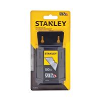 Stanley 11-921A Utility Blade, 2-7/16 in L, HCS, 2-Point, 100/PK 