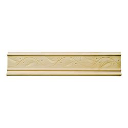 Waddell MLD356 Emboss Moulding, 96 in L, 2 in W, Pine Wood, Pack of 10 