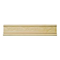 Waddell MLD356 Emboss Molding, 96 in L, 2 in W, Pine 10 Pack 