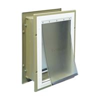 PetSafe HPA11-10920 Pet Door, Aluminum/Plastic, Brown/White 
