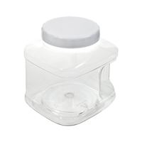 Arrow Plastic 73801 Stackable Container, 80 oz Capacity, Clear, 5-1/2 in L, 5-3/4 in W, 7-1/4 in H 