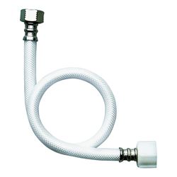 FLUIDMASTER B1TV09 Toilet Connector, 5/8 in Inlet, Compression Inlet, 3/4 in Outlet, Ballcock Outlet, Vinyl Tubing 