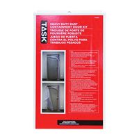 Task T74517 Dust Containment Door Kit, Heavy-Duty, Poly, Clear 