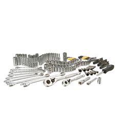 STANLEY COLORmaxx Series STMT71653 Mechanics Tool Set, 145-Piece, Chrome Vanadium Steel, Chrome, Silver 
