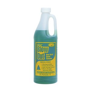 ComStar Blow Out 30-480 Drain Cleaner, Liquid, Dark Green, Odorless, 0.5 gal Bottle
