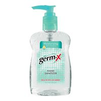 Germ-X 30694 Hand Sanitizer Clear, Floral, Clear, 8 oz Bottle 12 Pack 