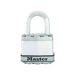 Master Lock Magnum Series M1XKAD Padlock, Keyed Different Key, 5/16 in Dia Shackle, Tough-Cut Boron Carbide Shackle 