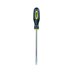 STANLEY 60-004 Screwdriver, 1/4 in Drive, Slotted Drive, 8 in OAL, 7-7/8 in L Shank, Plastic Handle, Ergonomic Handle 
