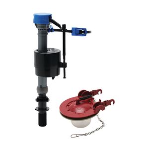 FLUIDMASTER PerforMAX Series 400CAR3P5 Toilet Fill Valve and Flapper Kit, Plastic Body, Anti-Siphon: Yes