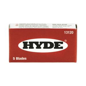 HYDE 13120 Razor Blade, Single-Edge Blade, Steel Blade 20 Pack