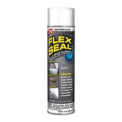 Flex Seal FSWHTR20 Rubberized Spray Coating, White, 14 oz, Can 