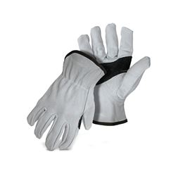 Boss 40642X Gloves, 2XL, Keystone Thumb, Open, Shirred Elastic Back Cuff, Leather 