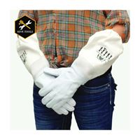 Harvest Lane Honey CLOTHGL-103 Beekeeping Gloves, L, Goatskin Leather/Polycotton 