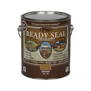 Ready Seal 120 Stain and Sealer, Redwood, 1 gal, Can 4 Pack