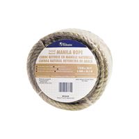 T.W. Evans Cordage 26-003 Rope, 1/2 in Dia, 50 ft L, 360 lb Working Load, Manila, Natural 