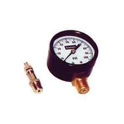Simmons 1305 Pressure Gauge, 1/4 in Connection, MPT, 2 in Dial, Steel Gauge Case, 0 to 100 lb, Lower Connection 