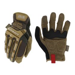 Mechanix Wear MPC-07-010 Impact Gloves, Mens, L, Slip-On Cuff, Spandex Back, Brown 