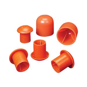 Mutual Industries 14640-3 Rebar Cap, #3 to 9 Rebar, Orange, Pack of 500