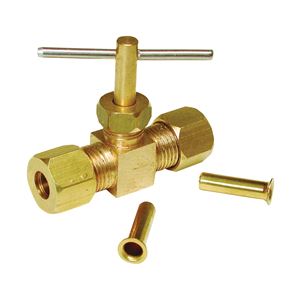 Dial 9406 Compression Needle Valve, Straight, Brass, For: Evaporative Cooler Purge Systems