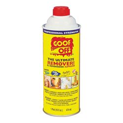 Goof Off FG653 Adhesive Remover, Liquid, White, 16 oz, Bottle 