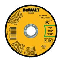 DeWALT DWA8050C Cutting Wheel, 4 in Dia, 0.045 in Thick, 5/8 in Arbor, Aluminum Oxide Abrasive, Pack of 25 