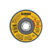 DeWALT DWA8202 Flap Disc, 4 in Dia, 5/8 in Arbor, Coated, 60 Grit, Medium, Zirconium Oxide Abrasive 