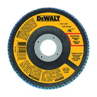DeWALT DWA8207 Flap Disc, 4-1/2 in Dia, 7/8 in Arbor, Coated, 60 Grit, Medium, Zirconia Abrasive 
