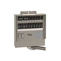 RELIANCE CONTROLS Pro/Tran 2 510C Transfer Switch, 1 -Phase, 50 A, 120 V, 15 -Circuit, Surface Mounting 
