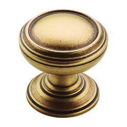 Amerock BP55342GB Cabinet Knob, 1-1/4 in Projection, Zinc, Gilded Bronze 