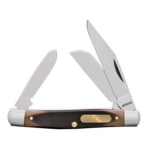 OLD TIMER 34OT Folding Pocket Knife, 2.4 in L Blade, 7Cr17 High Carbon Stainless Steel Blade, 3-Blade