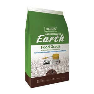 Harris DE-FG4P Diatomaceous Earth with Powder Duster, Powder, 4 lb Airtight Bag