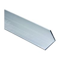 Stanley Hardware 4204BC Series N258-400 Angle Stock, 2 in L Leg, 96 in L, 1/8 in Thick, Aluminum, Mill 