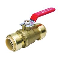 B & K 107-063HC Ball Valve, 1/2 in Connection, Push-Fit, 200 psi Pressure, Manual Actuator, Brass Body 