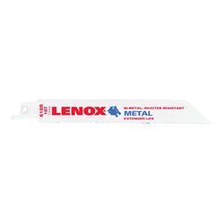 Lenox 20567S618R Reciprocating Saw Blade, 3/4 in W, 6 in L, 18 TPI, HSS Cutting Edge 