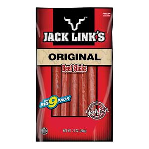 Jack Link's 89219 Snack, Stick, Original, 7.2 oz, Pack of 12
