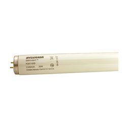 Sylvania S6566 Fluorescent Bulb, 20 W, T12 Lamp, Medium Bi-Pin, G13 Lamp Base, 1075 Lumens, 6500 K Color Temp, Daylight, Pack of 30 