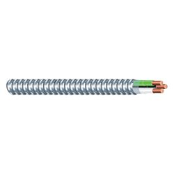 Southwire Armorlite 68579222 Armored Cable, 14 AWG Cable, 2 -Conductor, 50 ft L, Copper Conductor 