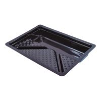 ENCORE Plastics 06512 Paint and Sealer Roller Tray, 22 in W, 5 qt Capacity, Plastic, Black 