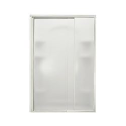 Sterling 1500D-48S Shower Door, Tempered Glass, Textured Glass, Framed Frame, Aluminum Frame 