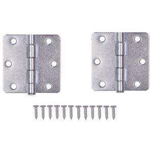 ProSource LR-110-PS Door Hinge, Steel, Zinc, Loose Pin, 180 deg Range of Motion, Screw Mounting