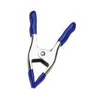 Irwin 222601 Spring Clamp with Soft Grip Pad, 1 in Clamping, Steel, Blue/Silver 