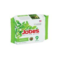 Jobes 01310 Fertilizer Spike, Spike, Gray/Light Brown, Slight Ammonia, 4 lb Pack 