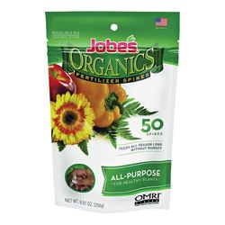 Jobes 06528 Fertilizer Spike Pack, Spike, Yellowish Brown, Organic Pack 