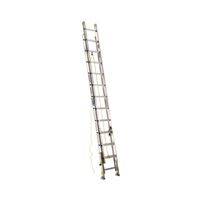 Werner D1824-2EQ Extension Ladder, 23 ft H Reach, 250 lb, Aluminum 