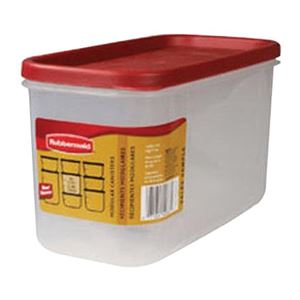 Rubbermaid 2168229 Food Storage Container, 10 Cup Capacity, Polypropylene, Clear, 9-1/2 in L, 4.7 in W, 5.38 in H, Pack of 2