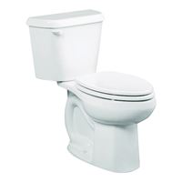 American Standard Colony Series 751AA101.020 ADA Complete Toilet, Elongated Bowl, 1.28 gpf Flush, 12 in Rough-In, White 